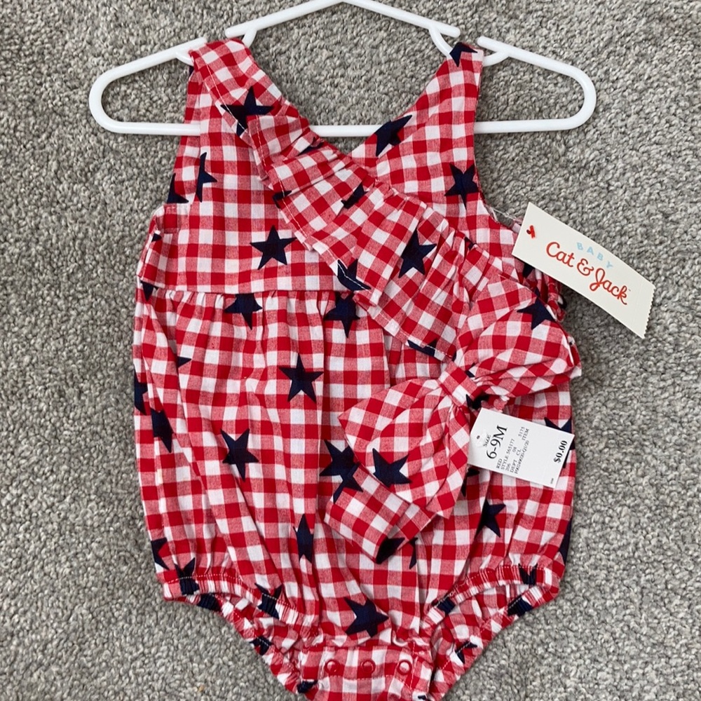 CAT & JACK BABY AMERICAN ONESIES